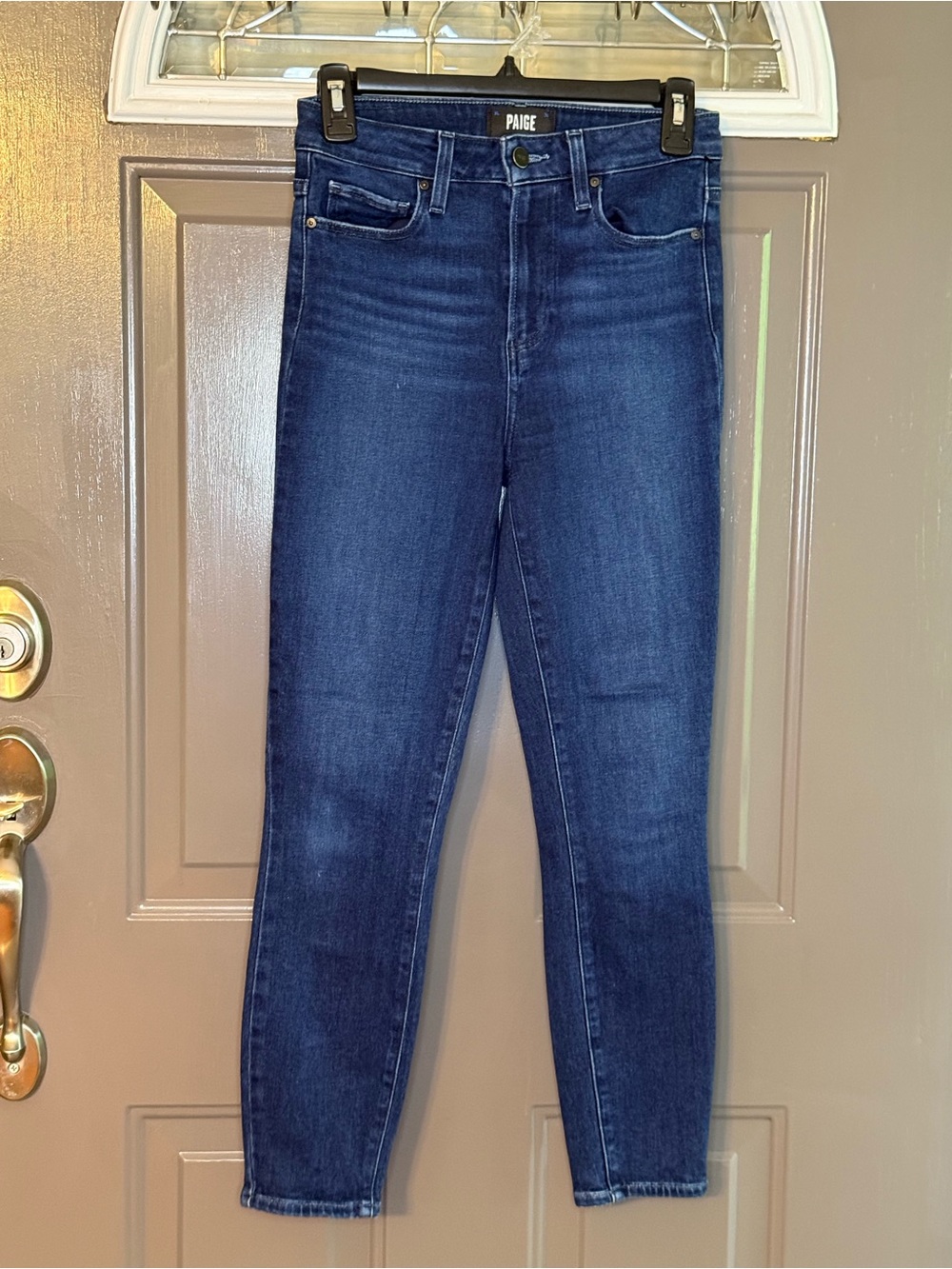 PAIGE Dark Indigo High-Rise Skinny Jeans - Women